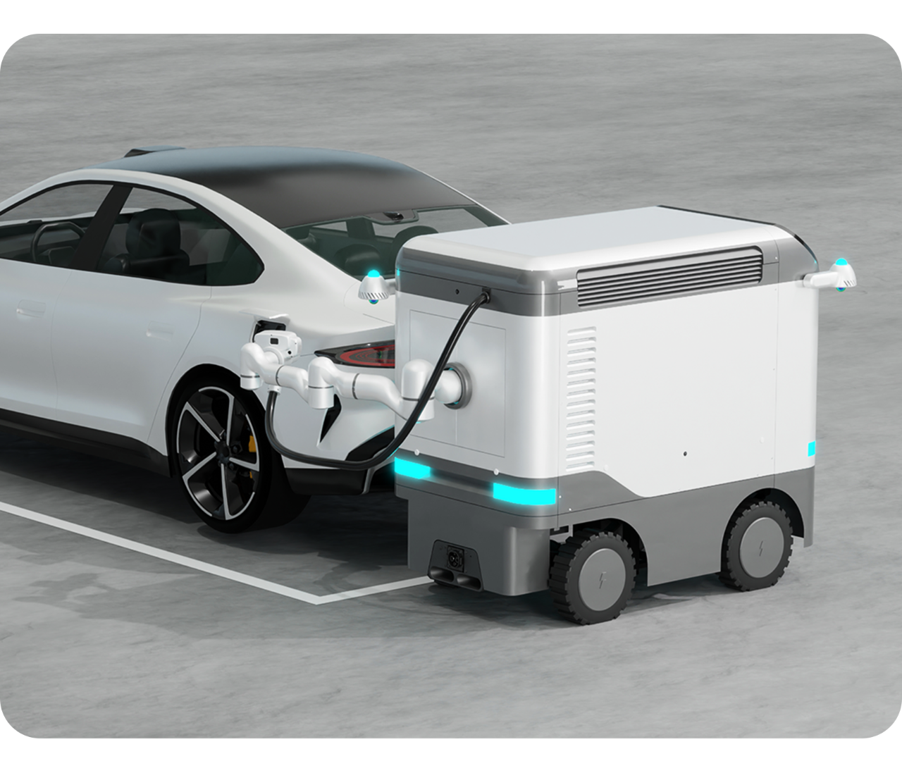 CUBE05 AUTO系列｜面向新能源車出廠場景的智能移動儲充解決方案，賦能車廠補能綠色化與智能化升級